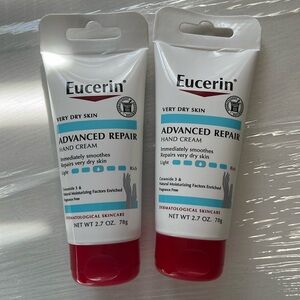 Eucerin Advanced Repair Hand Cream lot of 2